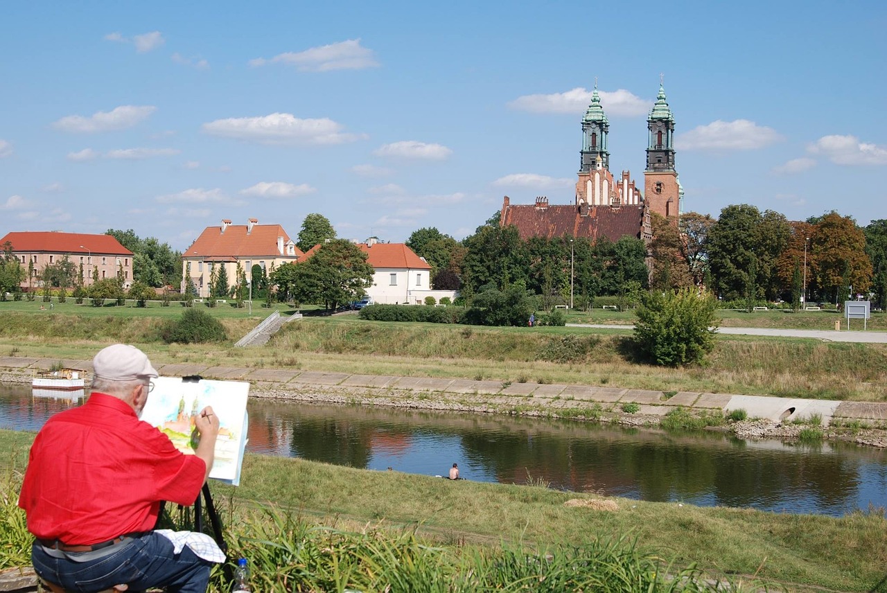 Reka Varta i Ostrov Tumski u Poznanju